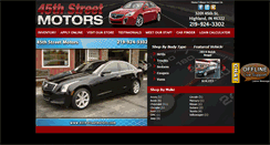 Desktop Screenshot of 45thstreetmotors.com